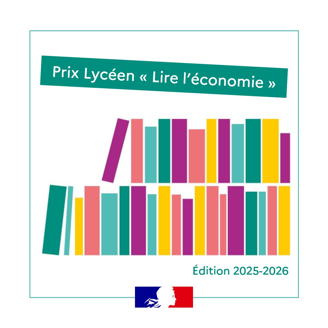 Eduscol's tweet image. 📚 Le Prix Lycéen « Lire l'Économie » permet de susciter la réflexion et l'analyse de grands enjeux économiques contemporains.
Découvrez la liste des ouvrages sélectionnés pour l'édition 2025, dans les catégories Essais et Bandes dessinées !
➡ eduscol.education.fr/3469/le-prix-l…