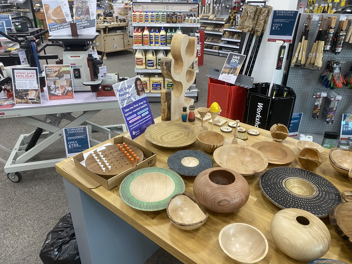 MindDevon's tweet image. #FundraiserFriday

We would like to share a huge thank you to @AxminsterTools for choosing to support our fight for better mental health. 💙 

Over the past few months, the team in #Axminster has raised an incredible £𝟴𝟳𝟯 from selling a host of handcrafted wooden items.