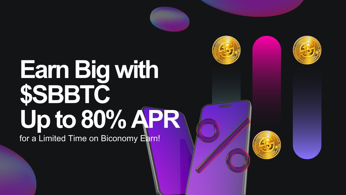 ShibaBitcoin (@shibtcofficial) on Twitter photo ๐จ Limited-time Earn campaign on <a href="/BiconomyCom/">Biconomy.com</a>!
Deposit $SBBTC into Biconomy Earn Locked Products and enjoy up to 80% APR in rewards. This special 7-day promotion is designed to give users high-yield earning opportunities while supporting $SBBTC expanding ecosystem! ๐๐ฃ ๐จ Limited-time Earn campaign on <a href="/BiconomyCom/">Biconomy.com</a>!
Deposit $SBBTC into Biconomy Earn Locked Products and enjoy up to 80% APR in rewards. This special 7-day promotion is designed to give users high-yield earning opportunities while supporting $SBBTC expanding ecosystem! ๐๐ฃ