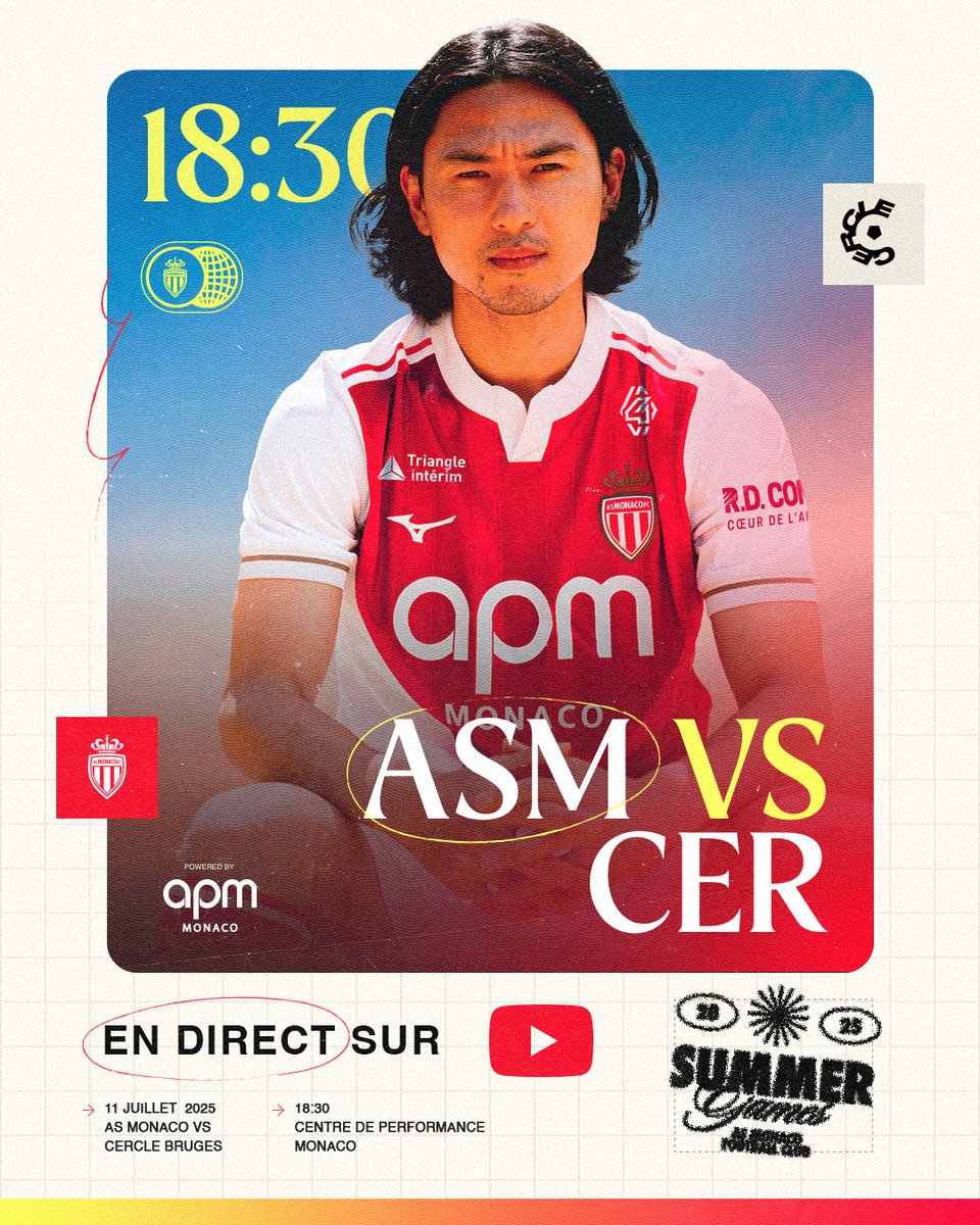 𝟭𝗦𝗧 𝗣𝗥𝗘𝗦𝗘𝗔𝗦𝗢𝗡 𝐆𝐀𝐌𝐄  ⚔️

 🆚 <a href="/cercleofficial/">Cercle Brugge</a>   
🏟️ Centre de Performance 
🕘 18H30 
📲 #ASMCER  

Match en direct sur notre chaîne YouTube 📺

𝗗𝗮𝗴𝗵𝗲 𝗠𝘂𝗻𝗲𝗴𝘂 🇲🇨