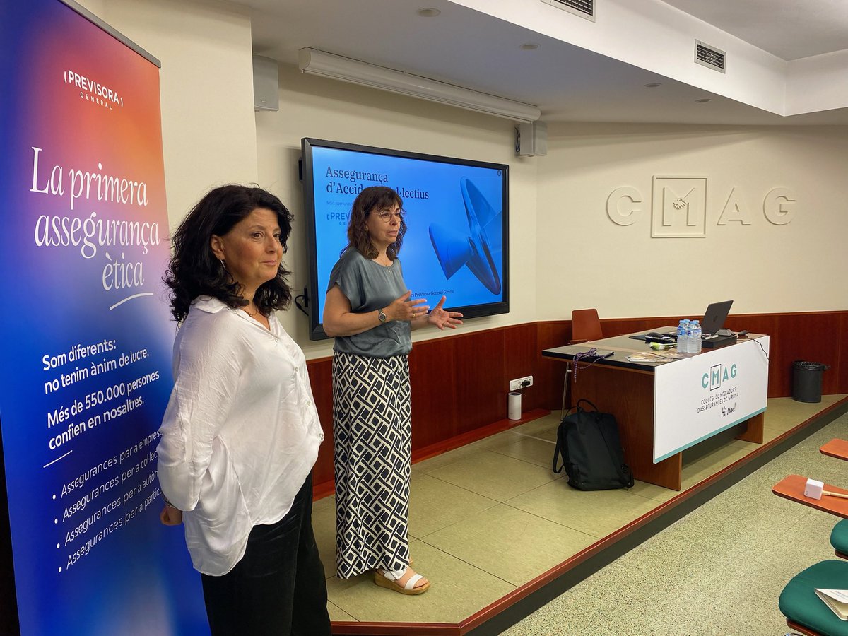 💬  Ahir, <a href="/PrevisoraMPS/">Previsora General</a> va reunir col·legiats i professionals del sector a Girona en la II Trobada Anual de Mediadors.
Amb el títol “CiberIA i noves oportunitats de negoci”, es va parlar d’IA, ciberseguretat i assegurances col·lectives com a eines per créixer i innovar.