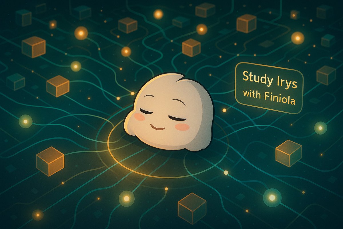 No Study IRYS with Finiola episode today but here’s what I’ve learned so far just by studying <a href="/irys_xyz/">Irys (✧ᴗ✧)</a> closely…

Not all storage is created equal.
Most platforms just store data. Irys makes it programmable, verifiable, and composable.

Data can do things.
On Irys, storage isn’t
