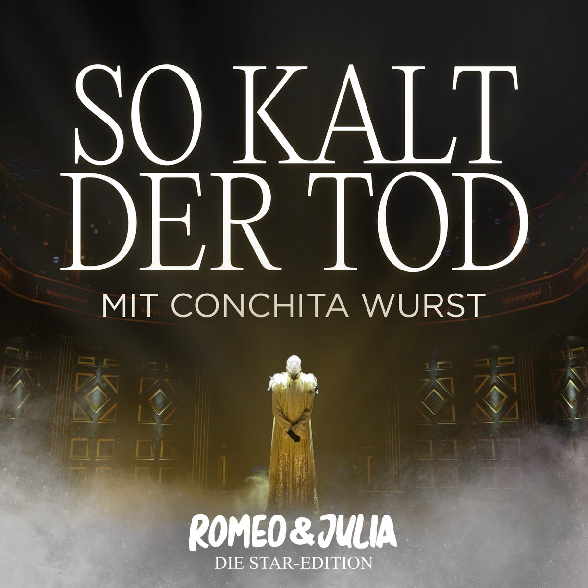 Conchita Wurst spielt in 12 Vorstellungen des Musicals ROMEO &amp; JULIA - LIEBE IST ALLES den Todesengel. Heute erscheint "So kalt der Tod". Den Song und alle Spieltermine gibt es  auf musicalradio.de
Mehr dazu: musicalradio.de/r/?4100