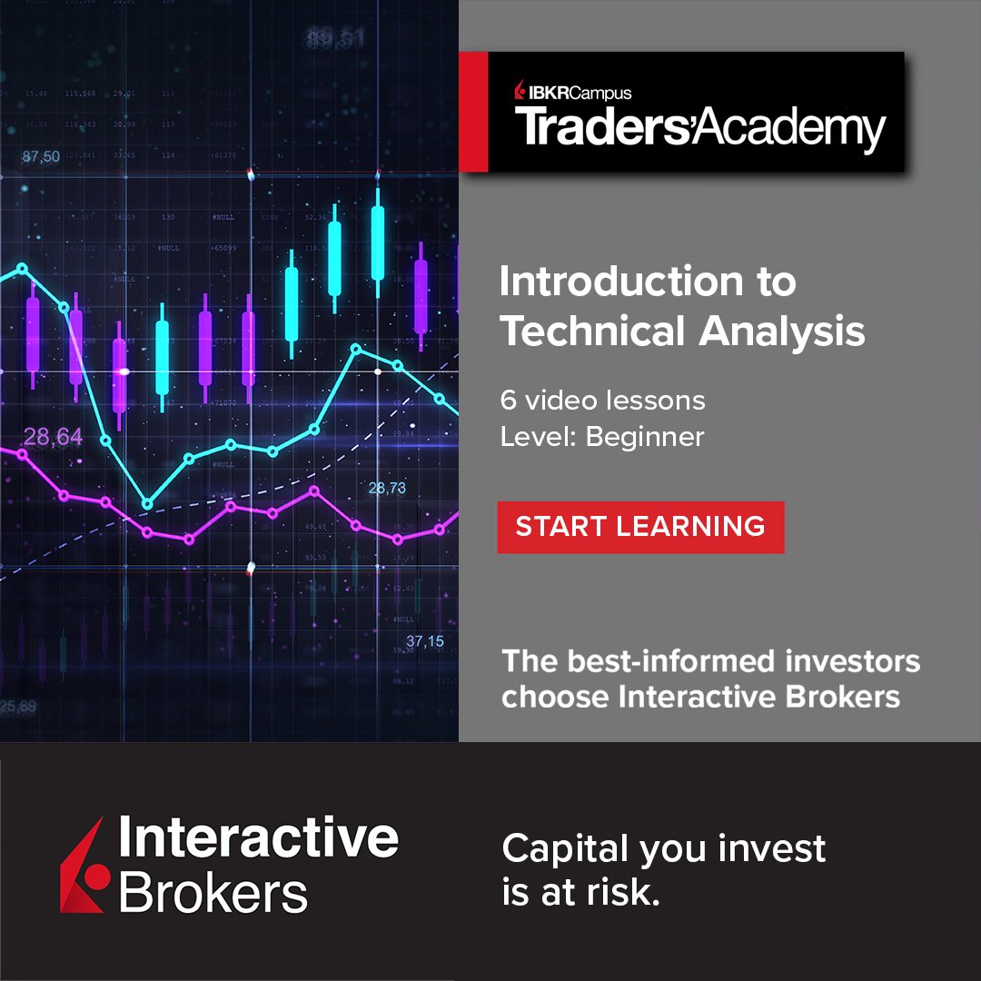 This course will give you a solid foundation in chart reading, understanding a trading edge, using indicators, and developing the skills to apply these tools in your own trading.

Start here: interactivebrokers.eu/mkt/?src=twitt…

Capital you invest is at risk.
#IBKR #TradersAcademy