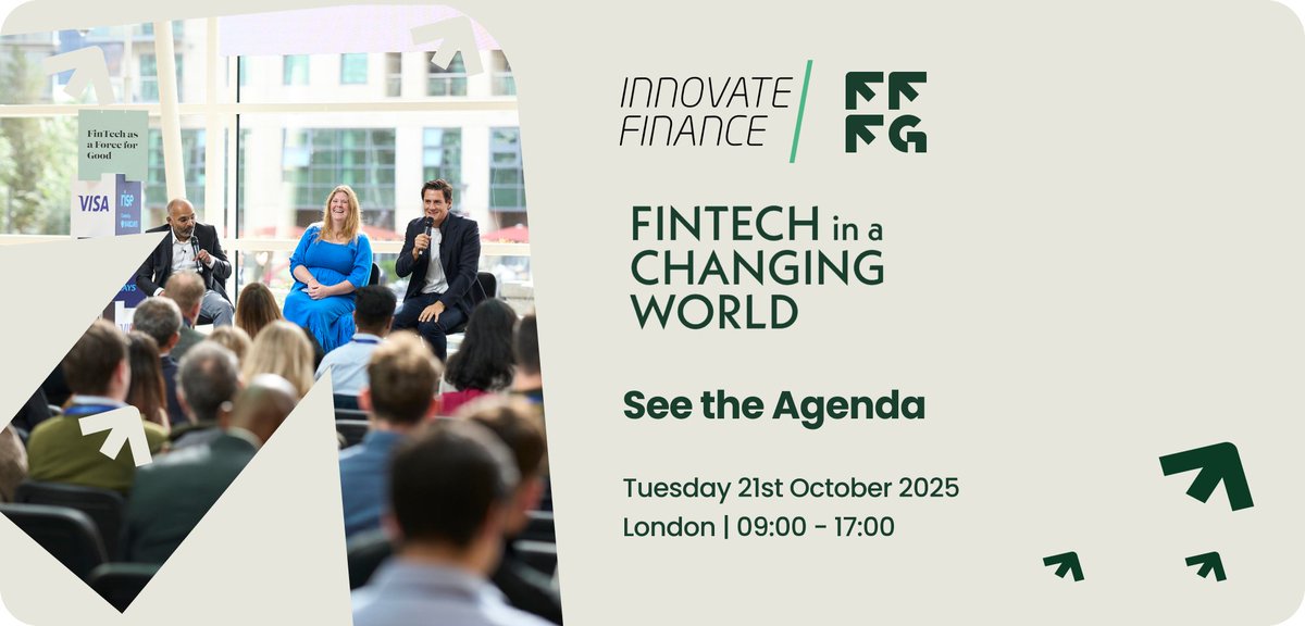 InnFin's tweet image. Take a look at the agenda for &apos;FinTech in a Changing World&apos; the 5th edition of the #InnovateFinance #FinTechAsAForceForGood Forum 🔍 
🗓️ 21/10/2025 
🕗 8:00AM - 18:00PM
📍 @ChicagoBooth 
View and download the agenda 👀 
🔗 hubs.ly/Q03wHXTZ0
#FFFG #voiceofukfintech