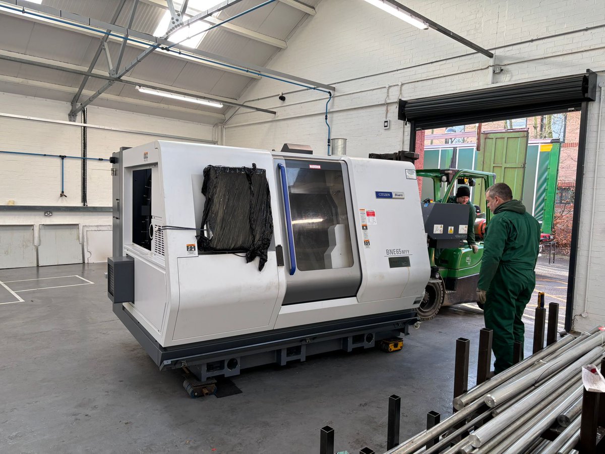 CitizenCNC's tweet image. At the start of the year Unicut Precision welcomed an incredible machine to their facility to join their expanding machine lineup. The #CitizenCNC #Miyano BNE-65MYY arrived with an Iemca Master 880UP bar feeder and brings their total Miyano tally to eight. #UKmfg #CNC #Machinery