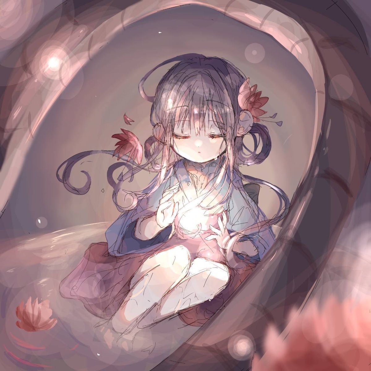 udonchan0611's tweet image. 頑張って描いた葵ちゃん🌸

#花子くんお絵描き
#地縛少年花子くん