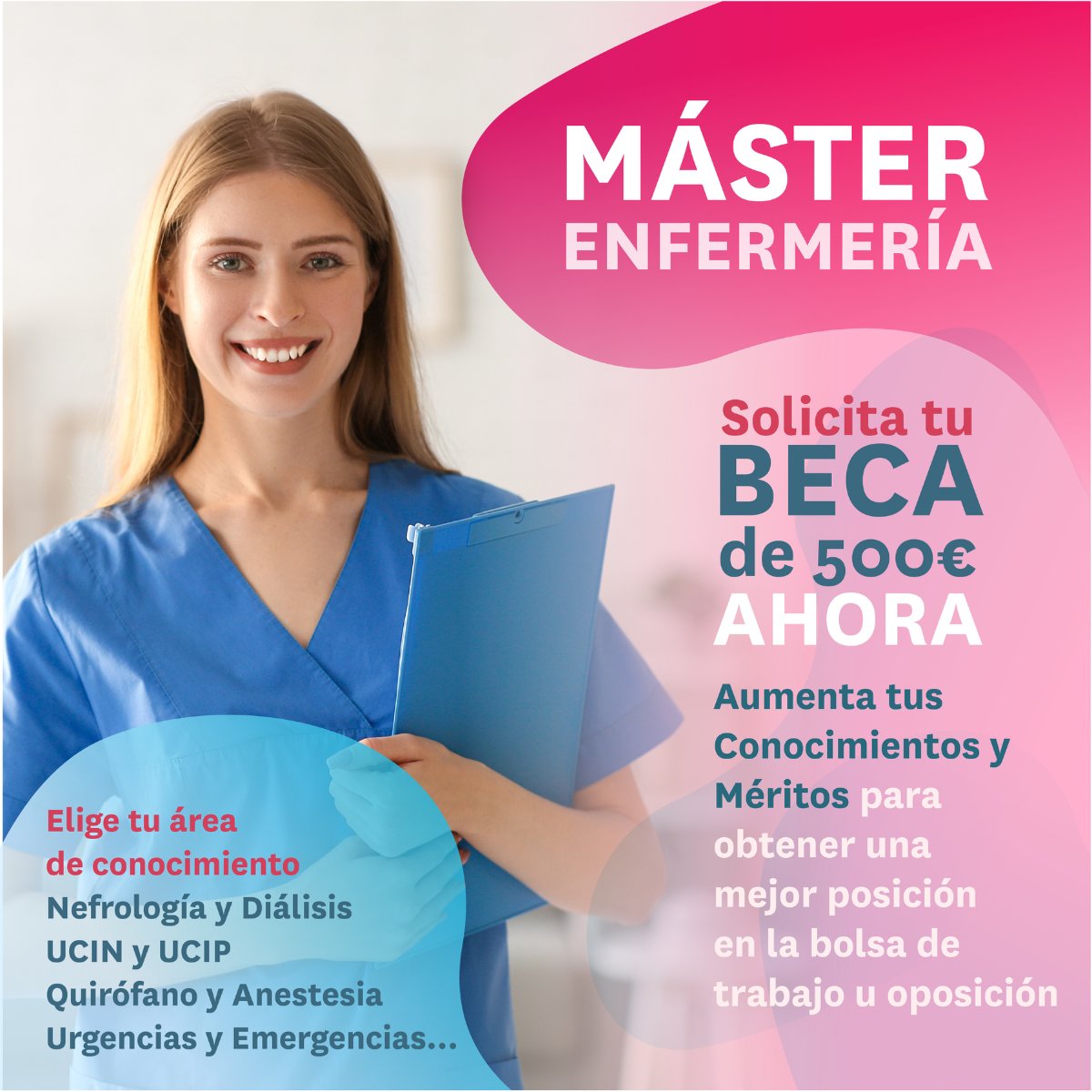 🔊 <a href="/salusplay/">SalusPlay</a> oferta a las colegiadas y colegiados 🔟 becas de 5️⃣0️⃣0️⃣ € para cursar alguno de sus 12 #másteres online, que comienzan el 15 de septiembre.

Consúltalos (se conceden por orden de inscripción) 👉 f.mtr.cool/mdlvkcrihg