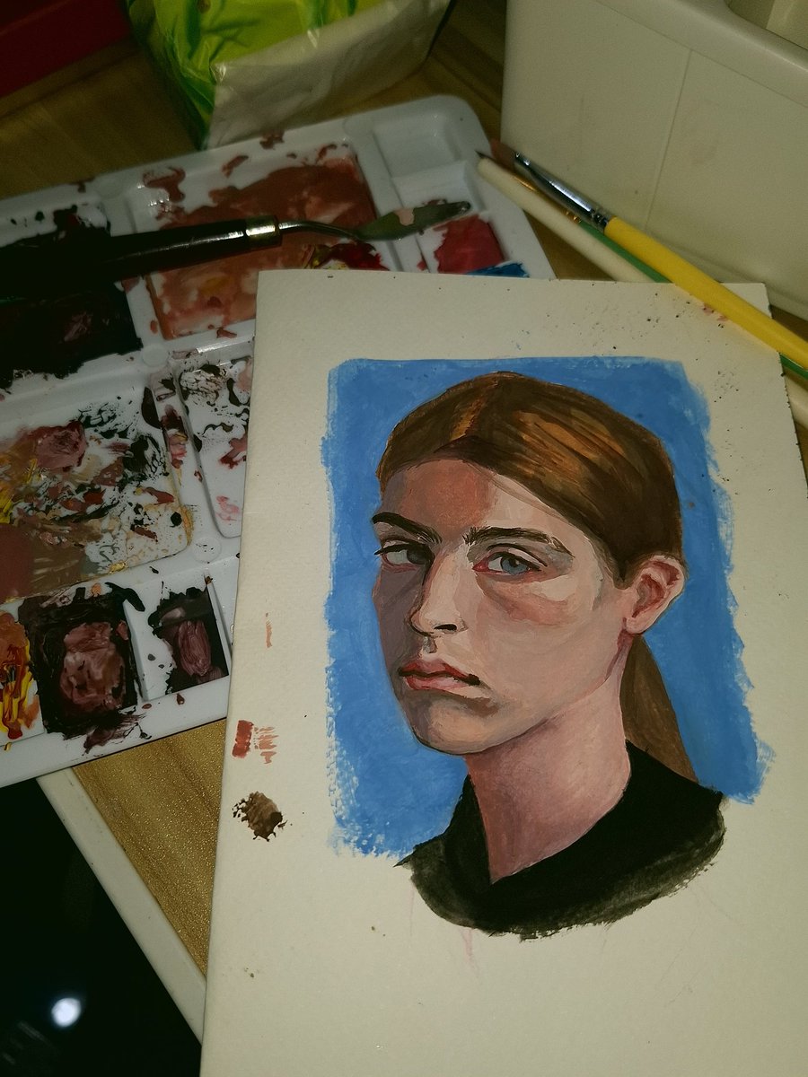 ryn4issance's tweet photo. i tried gouache and it was not easy for me TT (could use some tips and they would be greatly appreciated) #artmoots https://t.co/hBKqy6JjV2