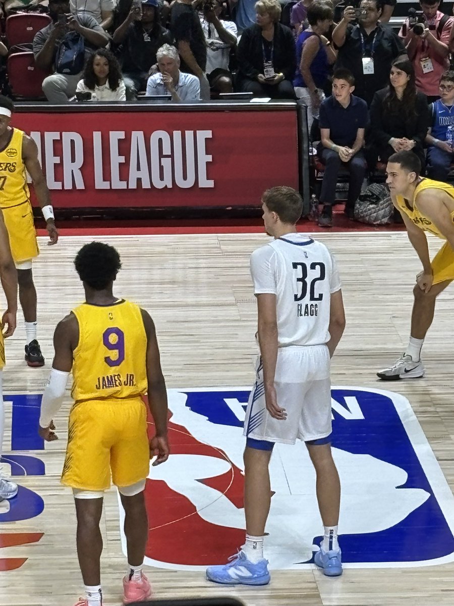 Gregg_Jefferies's tweet image. Taking in a little NBA summer league with my boys. Really cool seeing Copper Flagg & Bronny James