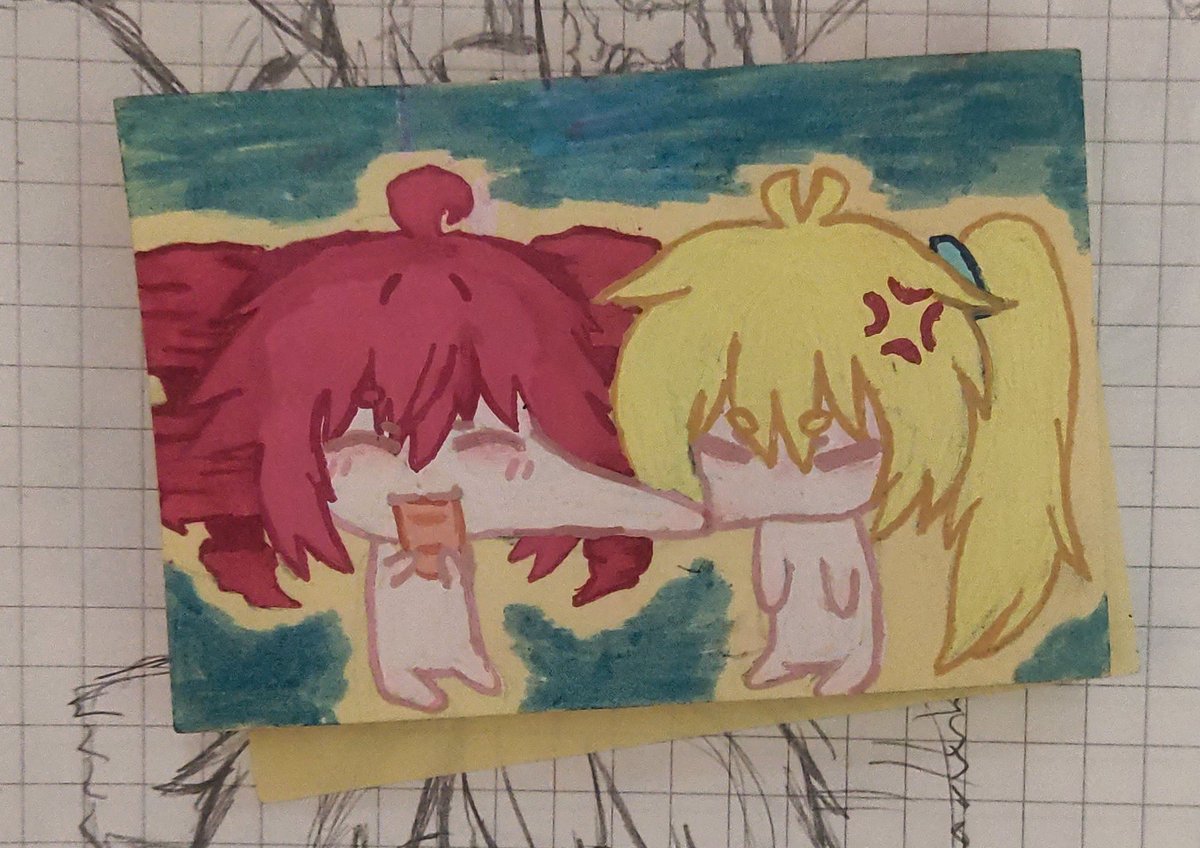 hirukoyuki850's tweet photo. Tetoneru❤️ neruteto💛
#重音テト #TheYellowOne #ship #CHIBI #art https://t.co/26PxwI9hPd