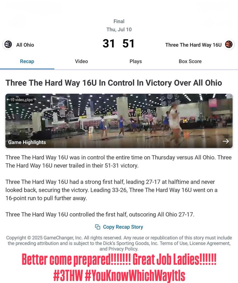 We came to play this weekend. Up close defence all game !!