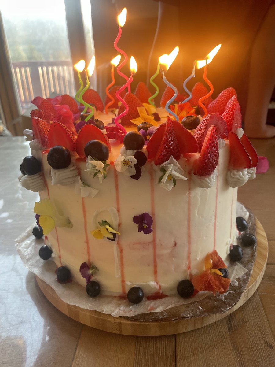 Delicious birthday cake made by Xyla for Gunnar’s 9th 😋