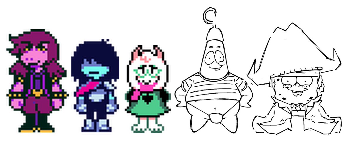 Unfinished but my idea for their Darkworld design was literally this, lmao