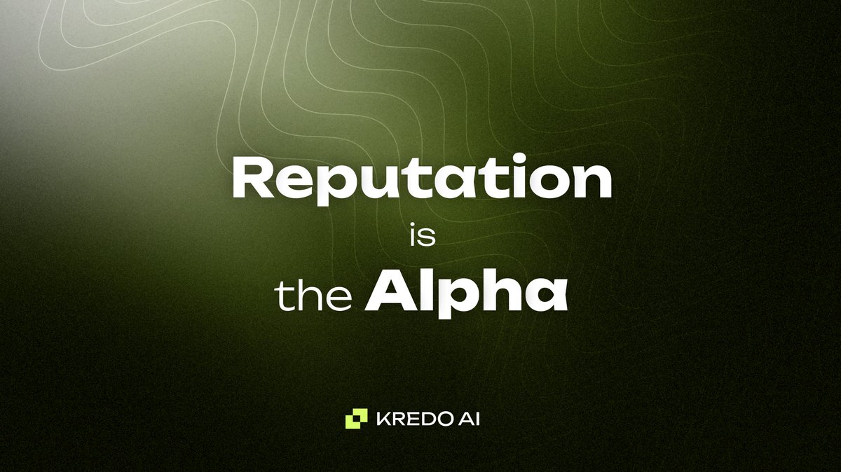 Reputation is Alpha
In markets, narratives may set the tempo, but enduring performance is anchored in reputation. At KREDO, we architect a framework where reputation becomes quantifiable, auditable, and operational for autonomous agents traversing blockchain networks.

🔗 Onchain