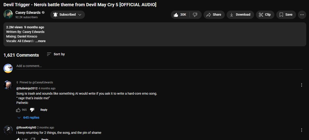 Revolthell's tweet image. Sometimes when I'm depressed and want to cheer myself up I open up Devil Trigger and laugh at the comments
🤣🤣🤣