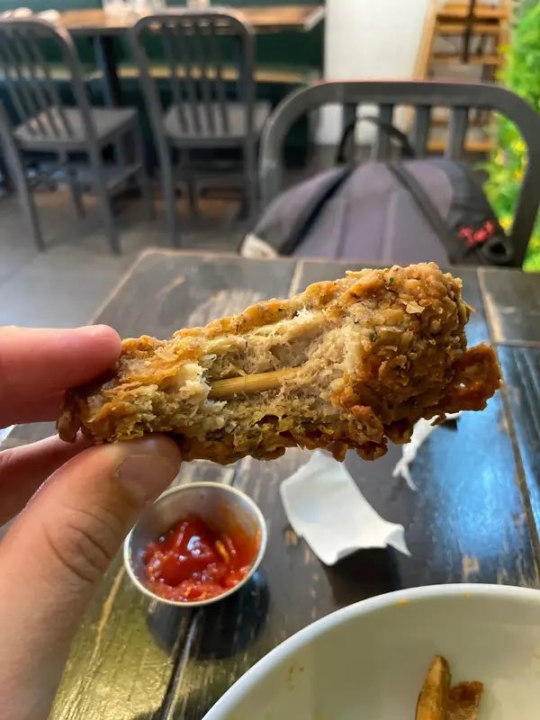 Vegans

So hate meat, they put fake wood bones in their fake chicken wings