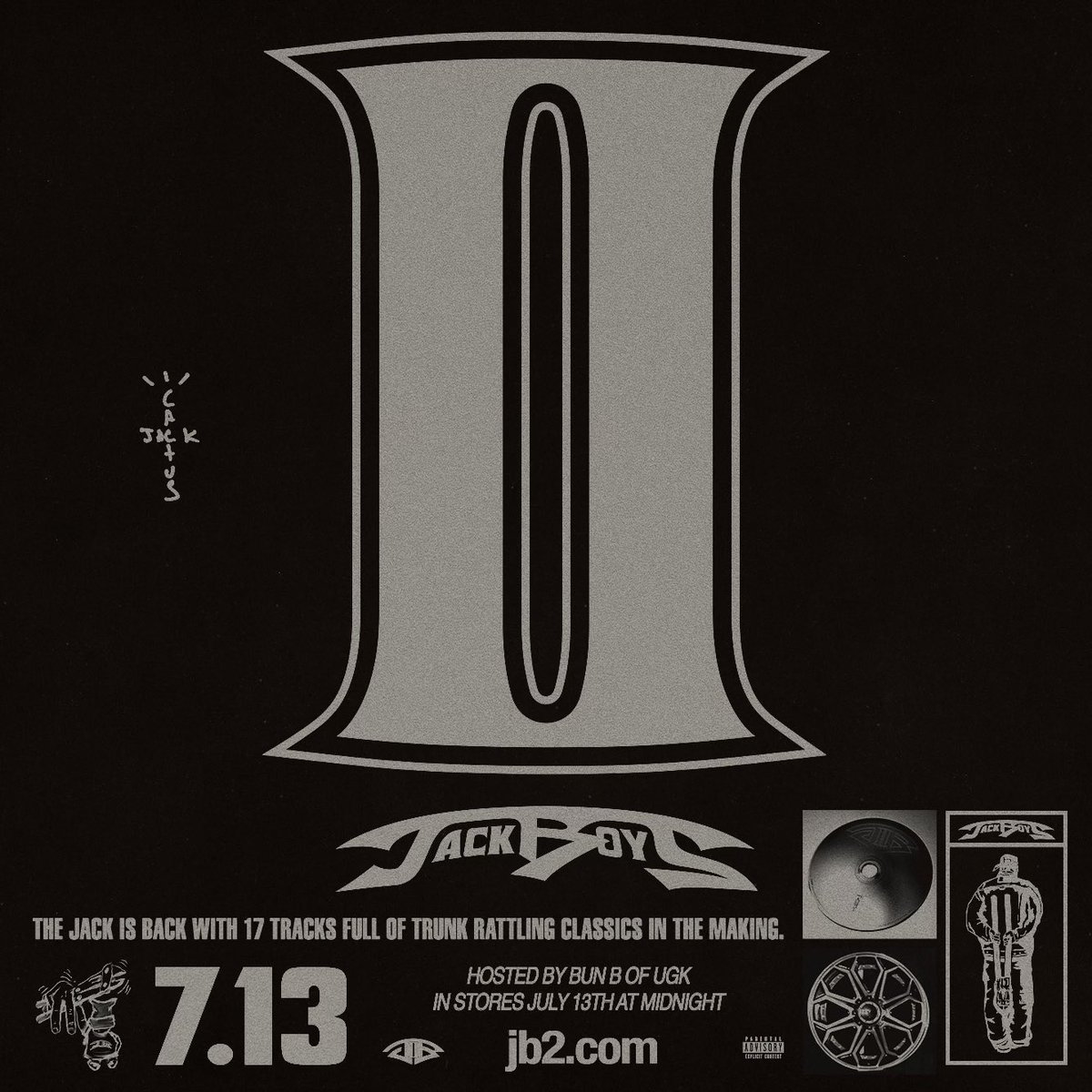 JACKBOYS 2, 13 Temmuz’da yayında!

Travis Scott, global release day olarak bilinen Cuma günü yerine memleketi Houston’ın alan kodu 713’e selam çakarak 7.13 tarihinde albümü çıkaracak.
