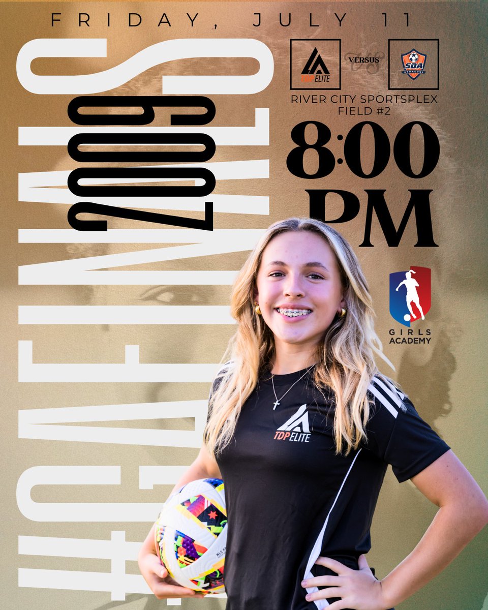 The night belongs to us. 🌙

We have a semifinal showdown against Syracuse Development Academy at 8:00 PM EDT.

The match will be streamed via Veo Live. Check the Girls Academy feed to tune in.

#GAFinals