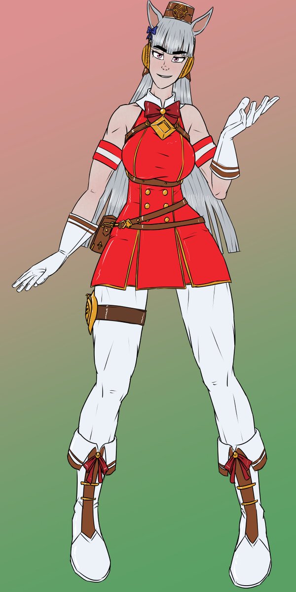 Been playing Umamusume a lot, Gold ship is my fave~ (Although she keeps showing up in my other careers and stealing wins from me, she's awful.)