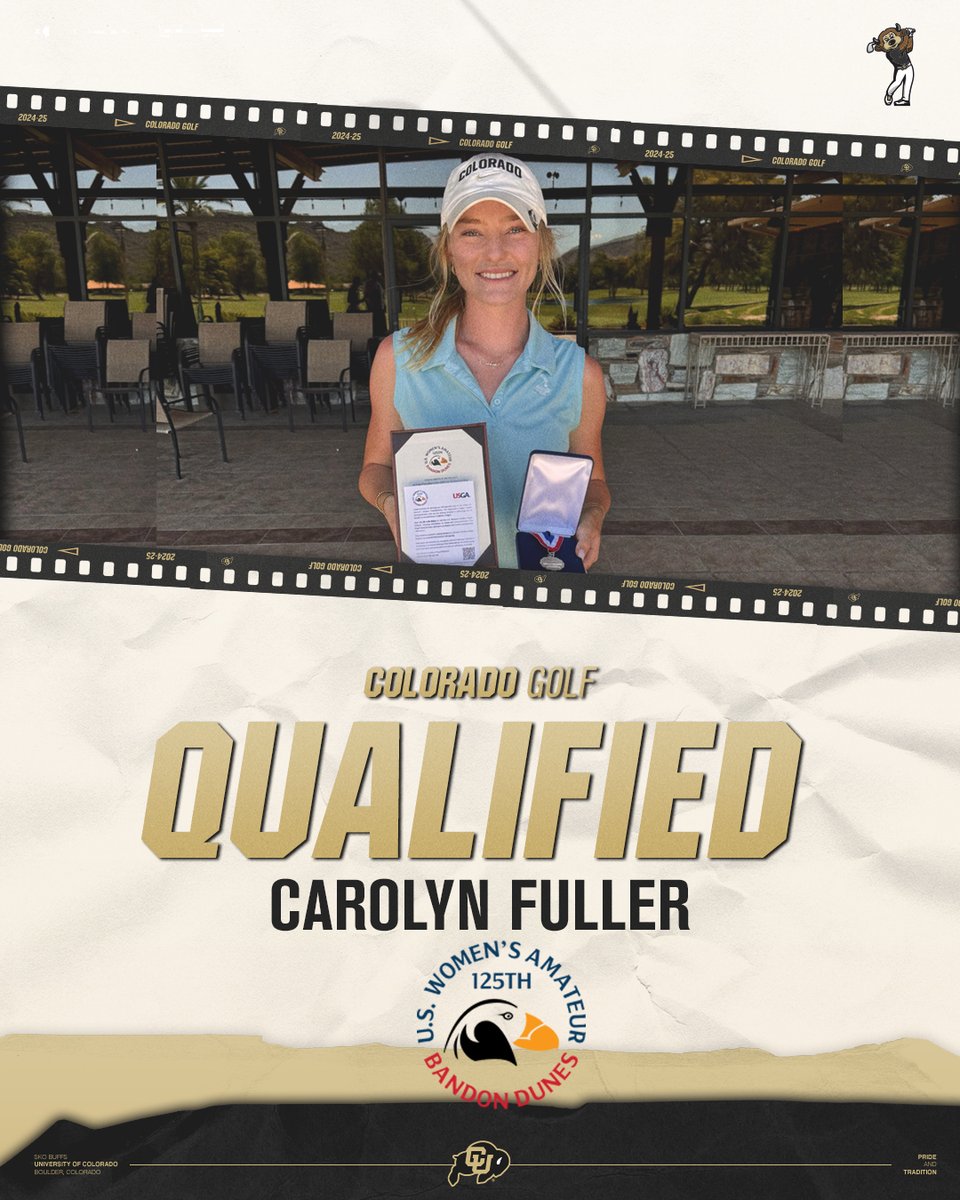 CUBuffsWGolf's tweet image. Junior Carolyn Fuller has punched her ticket to the 2025 US women's Amateur Aug. 4-10, at Bandon Dunes Golf Resort in Oregon. Fuller won the Arizona qualifier with a 3-under-par 69 at the Moon Valley Country Club in Phoenix.