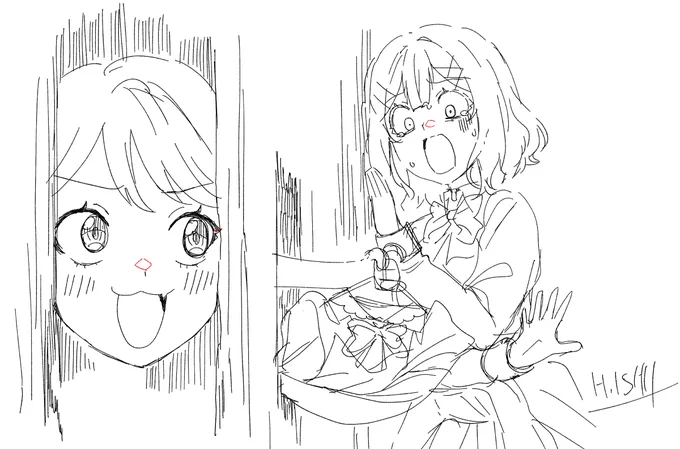 明日休みだよれなちん 