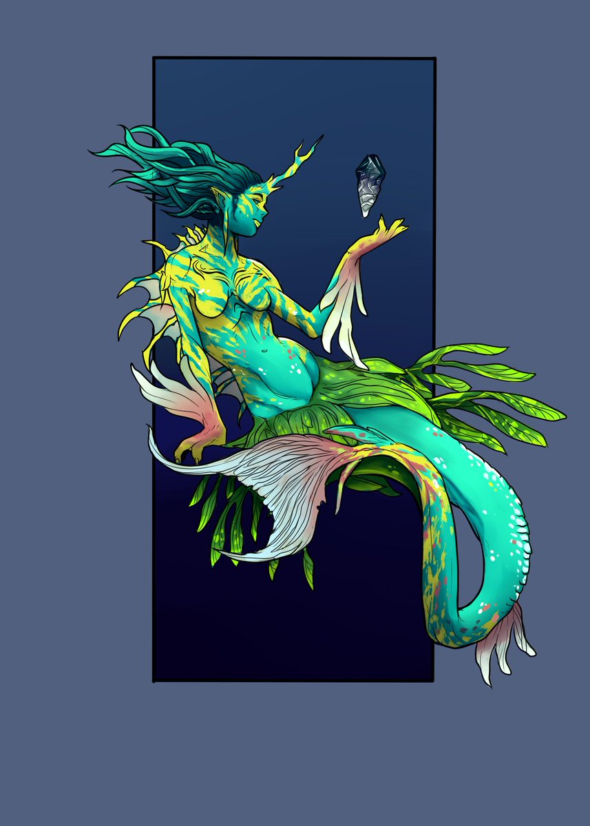 Storm caller merfok

#dungeonsanddragons #ttrpg #OC #originalcharacter #illustration