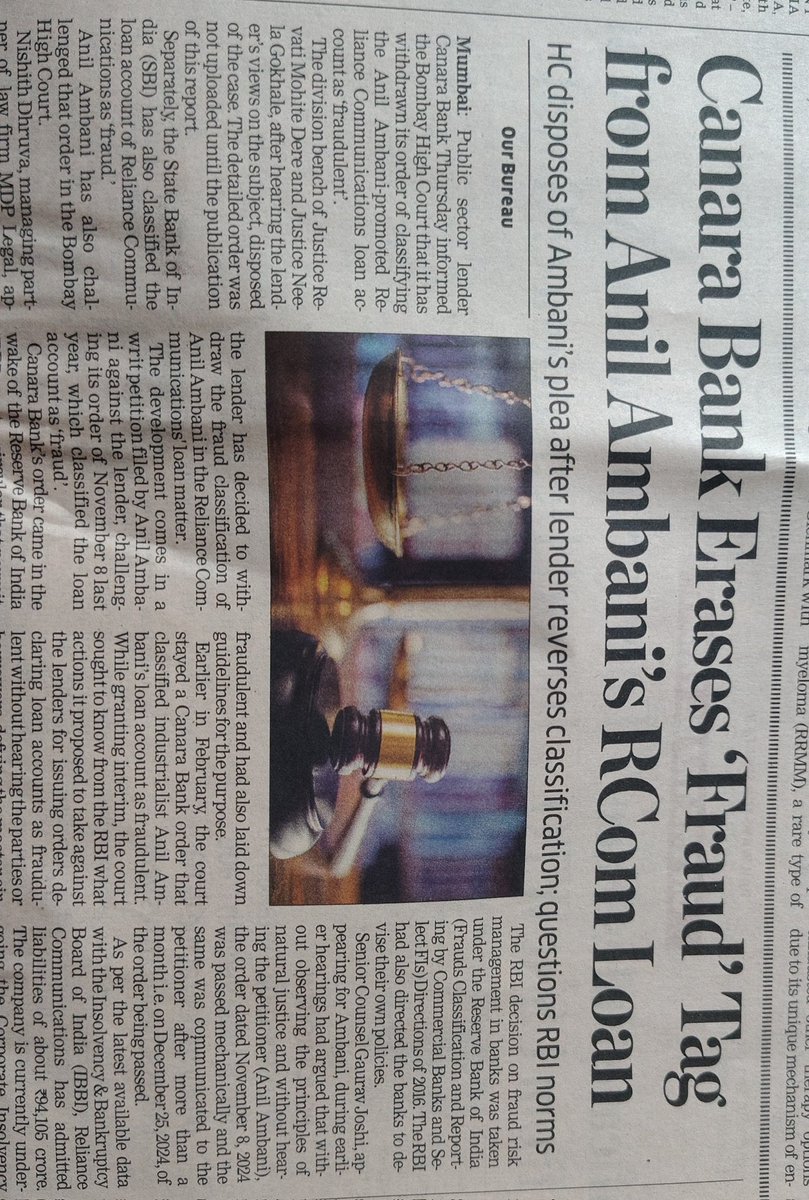 twe_Aditya's tweet image. A news worth of attention.

How these fraudsters have evolved and managed to save their Empire after looting India, of course with the help of the government, shows how business friendly the government is.

But dare you think of Aam Aadmi&apos;s convenience, सरकार तुरंत पल्ला झाड़ेगी।
