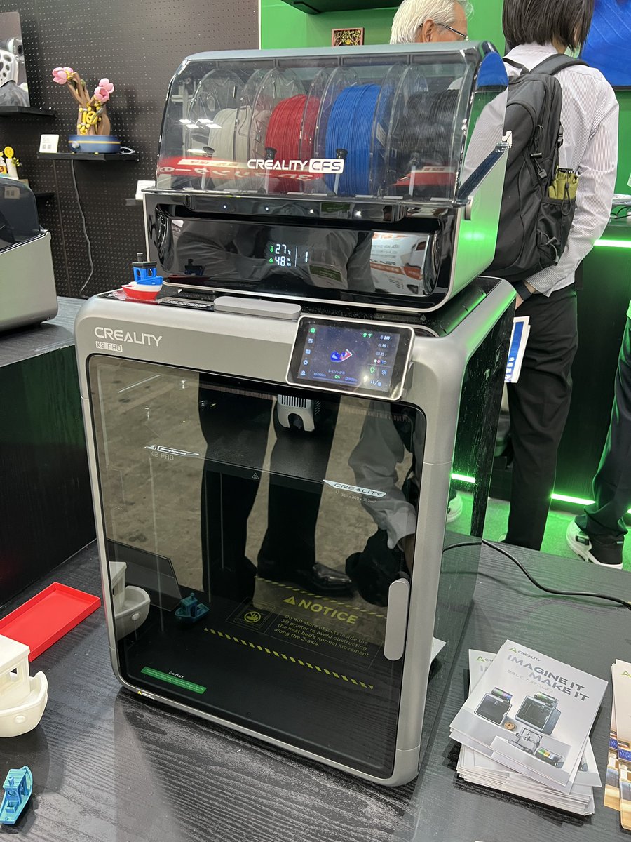 ATRDEVELOPMENT1's tweet image. デカすぎるK2PLUS

と思ったらワンサイズ小さい(造形サイズ300x300x300)K2PROが9月に発売だそうです！

楽しみ😊

#creality