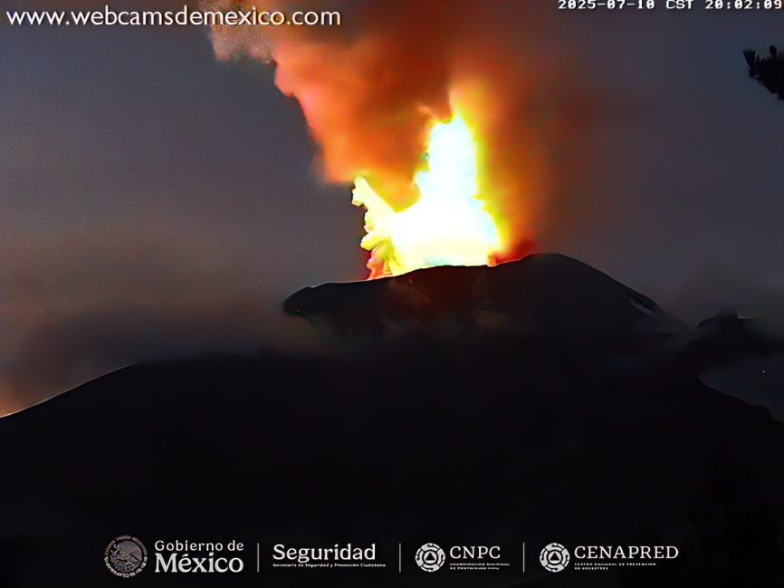 webcamsdemexico's tweet photo. ¡Anda inquieto #DonGoyo!
#Volcán #Popocatépetl esta noche. 🌋
🚦 Alerta Volcánica: #AmarilloFase2.
Radio de exclusión: 12 km. 🚷
Vía: #CENAPRED @CNPC_MX.
Vista #EnVivo hacia el Volcán desde #Tlamacas 👇🏼
https://t.co/lPl5rlorZr https://t.co/rMudmhrWeG