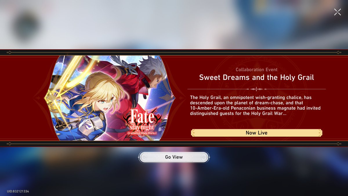 StarRailVerse1's tweet photo. HSR x Fate collab is now available for Asia Server! 

#HonkaiStarRail #崩壊スターレイル #HSRxFate https://t.co/6Mkhx5qFGu
