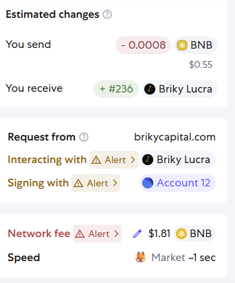 SunFlrD's tweet photo. @BrikyCapital The gas price is too high, yet you haven't made any adjustments, while other projects have very cheap gas prices, only 0.01. Additionally, the NFT price you mentioned is 0.5, but in reality, it is 0.55. https://t.co/LKq0Rjyfya