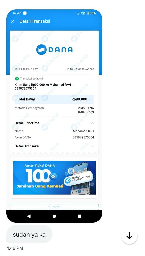 Thinkbout_yu's tweet photo. Testimoni pertama🙌 buat testi bisa diliat disini ya😉 https://t.co/2wJpXZI9Ww