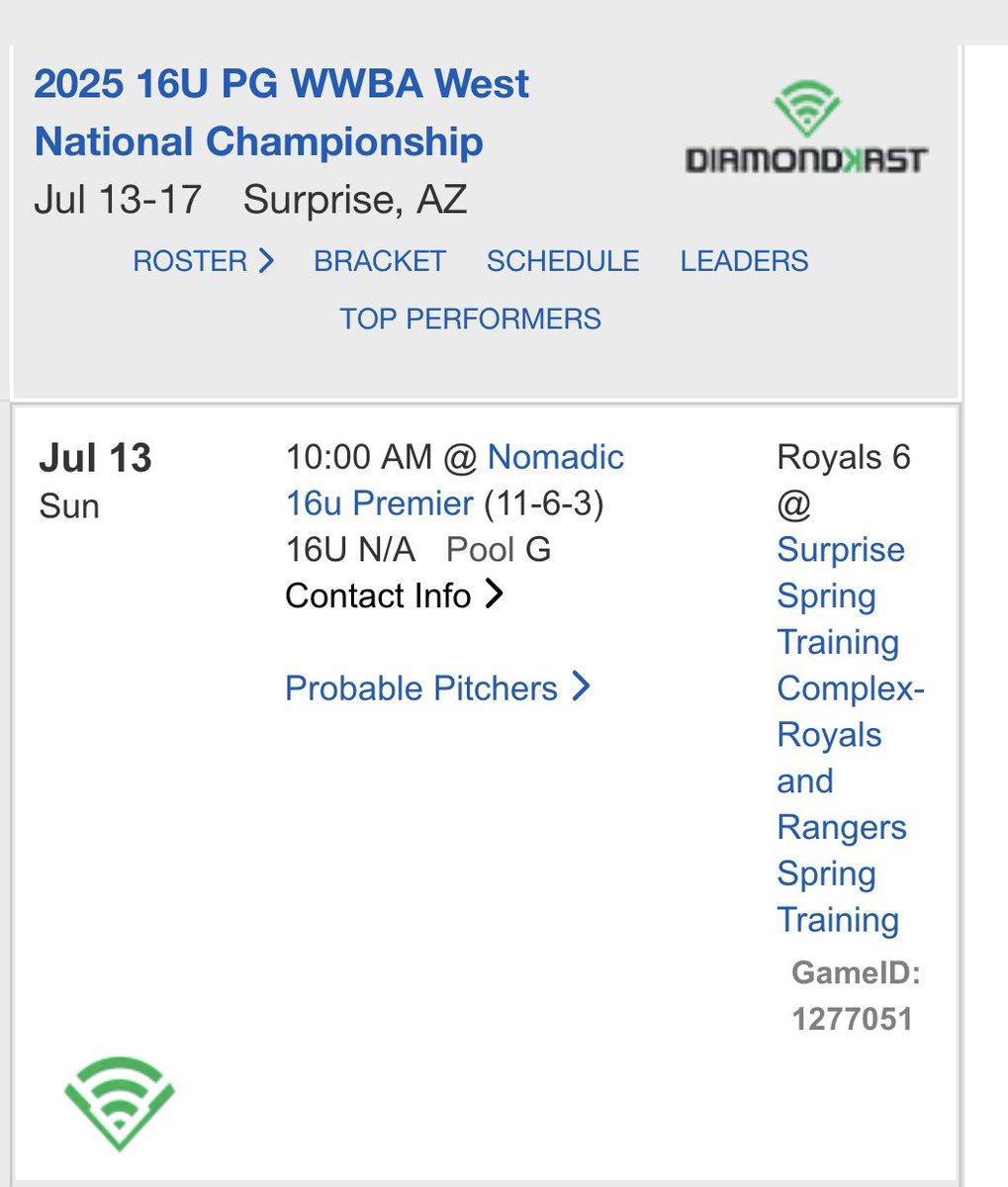 Nick3_Rodriguez's tweet photo. My schedule for the upcoming PG WWBA in Arizona playing with Apex Baseball. #WWBA #PGWWBA #WWBAWest #BaseballRecruiting #uncommitted https://t.co/dDCGtwgWKS