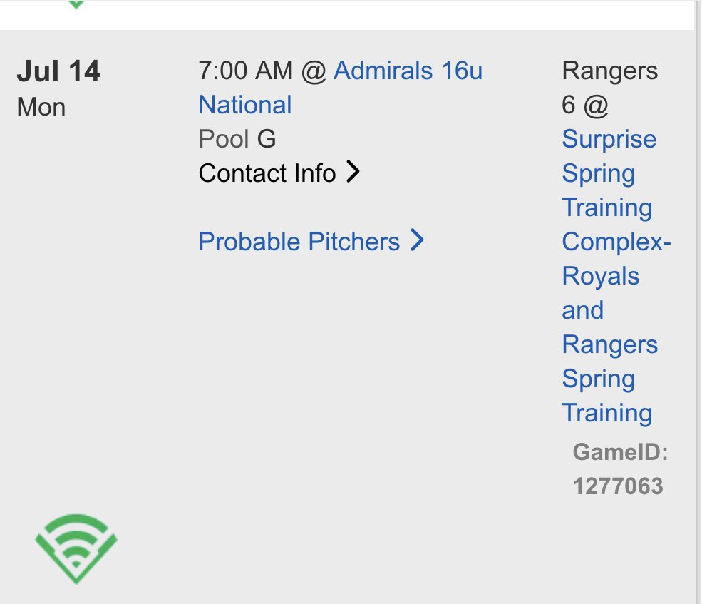 My schedule for the upcoming PG WWBA in Arizona playing with Apex Baseball. #WWBA #PGWWBA #WWBAWest #BaseballRecruiting #uncommitted