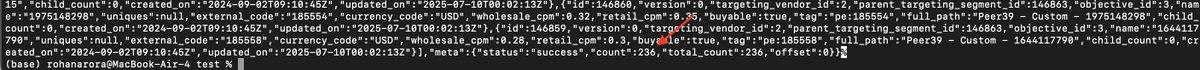 rohanarora_'s tweet image. Gonna need just a couple more hours here folks. Hit a bit of a snag. This number (236) should go up in Peer39's system every time someone adds a prompt to track on @promptbidder. I was stress testing it and everything was fine until we hit number 236 and then it just stopped…