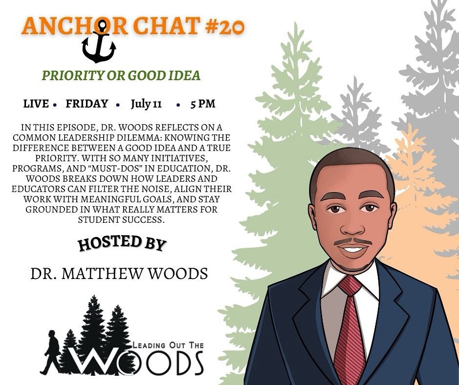 🚀 Exciting News! Our new episode of Anchor Chats, “Priority vs Good Idea,” drops Friday at 5 PM EST! 🎉

Make sure you subscribe so you don’t miss it ⬇️

podcasts.apple.com/us/podcast/lea…

#AnchorChat #PD #principals #teachers #educators #k12 #priorityvsgoodidea #education #schools