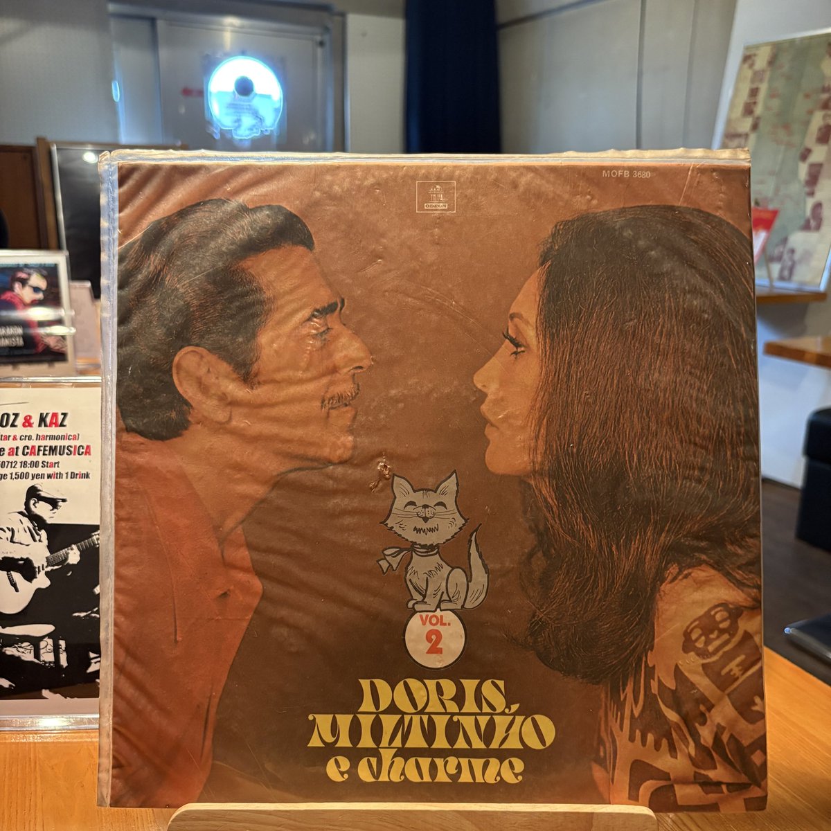 cafemusica2024's tweet photo. 20250711 今日は少しブラジル🇧🇷色を濃くしようかと #dorismonteiro #miltinho #mauricioeinhorn ガイータ(ハーモニカ)でマウリシオ・エイニョルンが吹いているようです。
#ジャズ喫茶 #jazzcafe #altec #jazz #bossanova #sambajazz #太田市 #群馬 #CAFEMUSICA #月曜定休 #営業時間13時から20時 https://t.co/zkLaCQVPvi