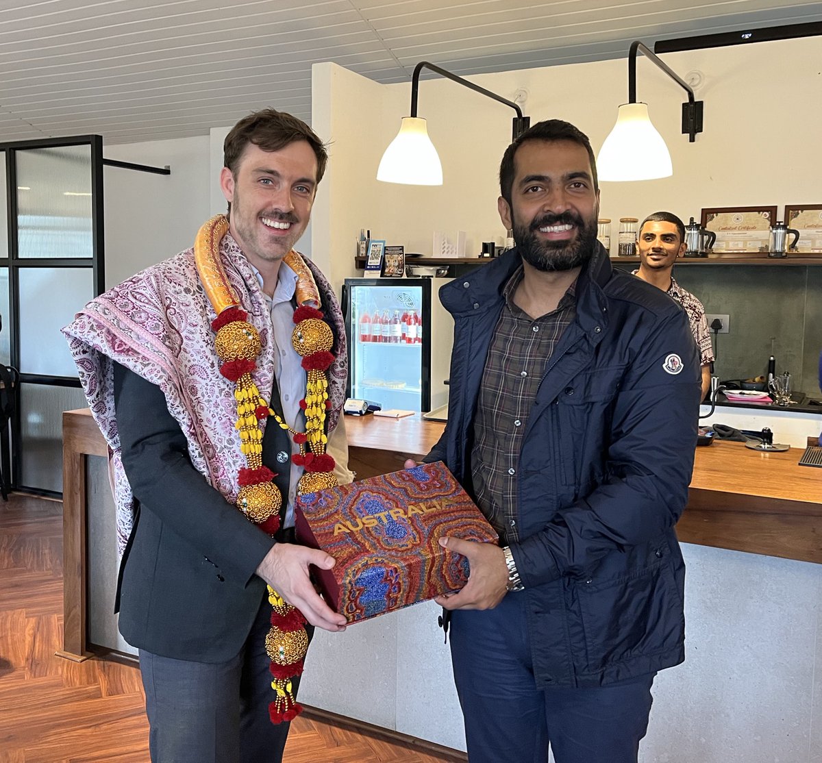 Aus Consulate Bengaluru (@auscgbengaluru) on Twitter photo Deputy CG Steven met Madikeri MLA <a href="/GowdaMantar/">Dr. Mantar Gowda</a>. A productive discussion on exploring ways to deepen collaboration between #Australia & #Kodagu across key sectors - including priorities under the new ๐ฆ๐บ-๐ฎ๐ณ Roadmap. <a href="/KodaguConnect/">Kodagu Connect</a> Deputy CG Steven met Madikeri MLA <a href="/GowdaMantar/">Dr. Mantar Gowda</a>. A productive discussion on exploring ways to deepen collaboration between #Australia & #Kodagu across key sectors - including priorities under the new ๐ฆ๐บ-๐ฎ๐ณ Roadmap. <a href="/KodaguConnect/">Kodagu Connect</a>