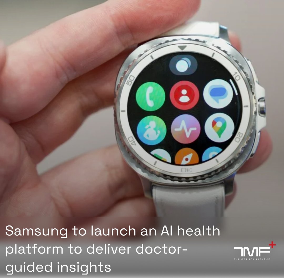 Berci's tweet image. Would you use an AI health coach released by a tech company?
Samsung plans to do that in the US this year.
"The new platform will bring together data from its various devices, including wearables, and make it easier for users to share it with their doctor to receive better…