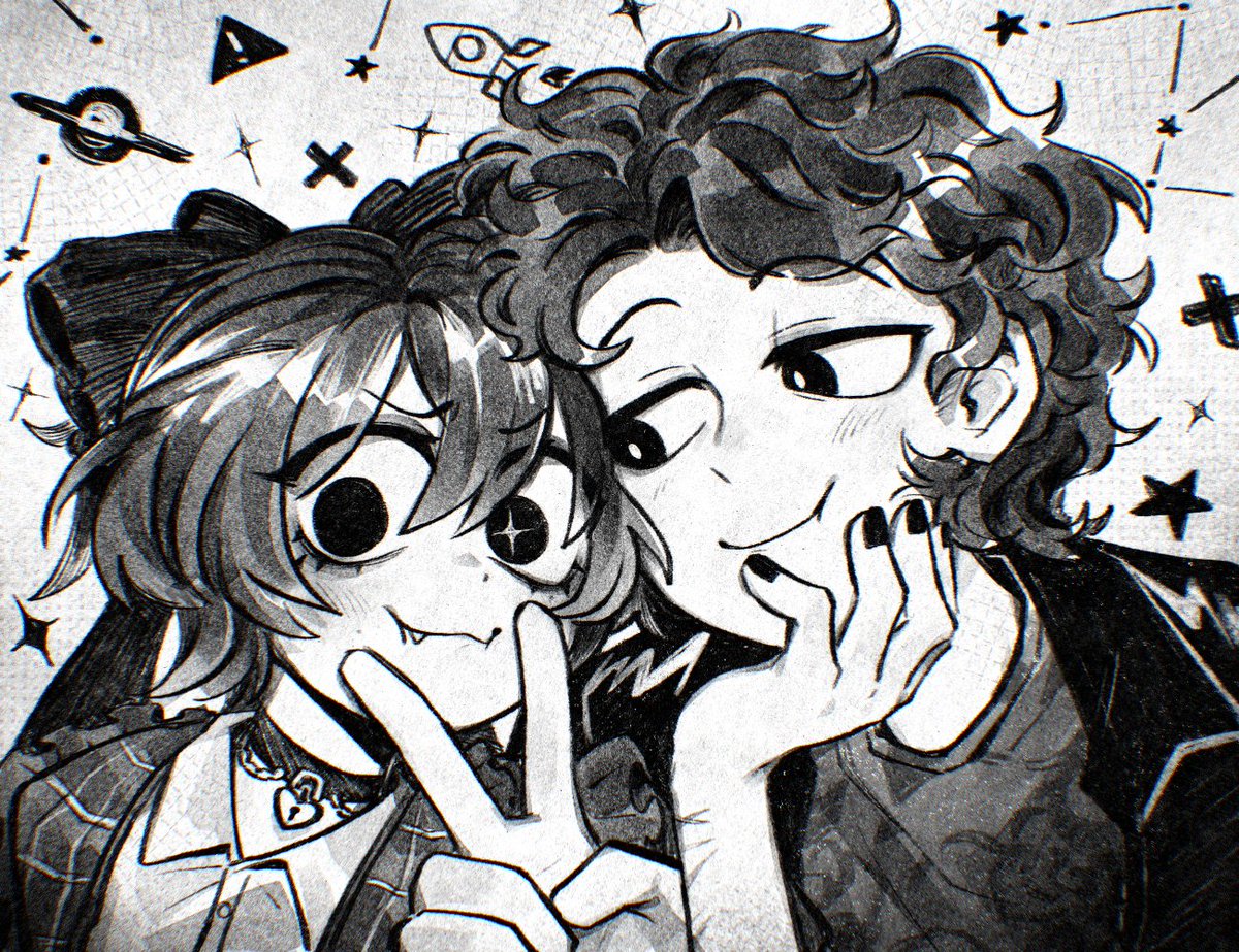 sol_1x1's tweet image. Sharing these b4 I can start drawing old comms ^.^)
#BatteryAcid (gonna be using this shipname for these characters AHAHAH)