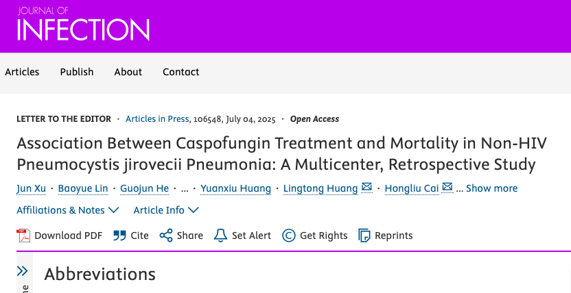 AliSMV7's tweet photo. Association Between Caspofungin Treatment and Mortality in Non-HIV Pneumocystis jirovecii Pneumonia: A Multicenter, Retrospective Study

🔺 Since steroids are struggling to show benefit in this population; should TMP/SMX + Caspofungin be standard rx?

https://t.co/ZHxxOaIdkD https://t.co/bjOttBEAIC