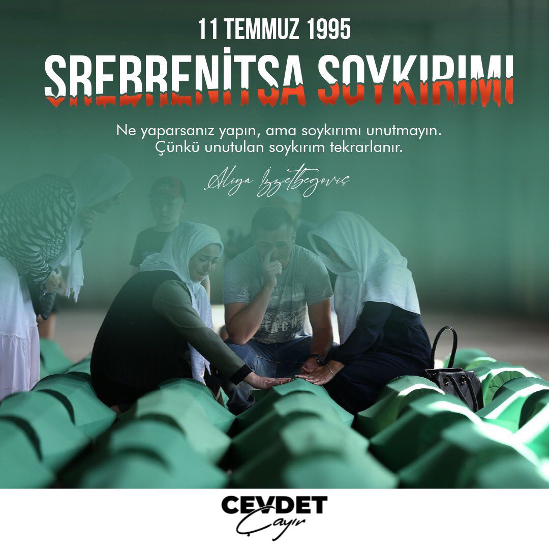Ne yaparsanız yapın ama soykırımı unutmayın. Çünkü unutulan soykırım tekrarlanır. 
#Srebrenica #Srebrenitsa