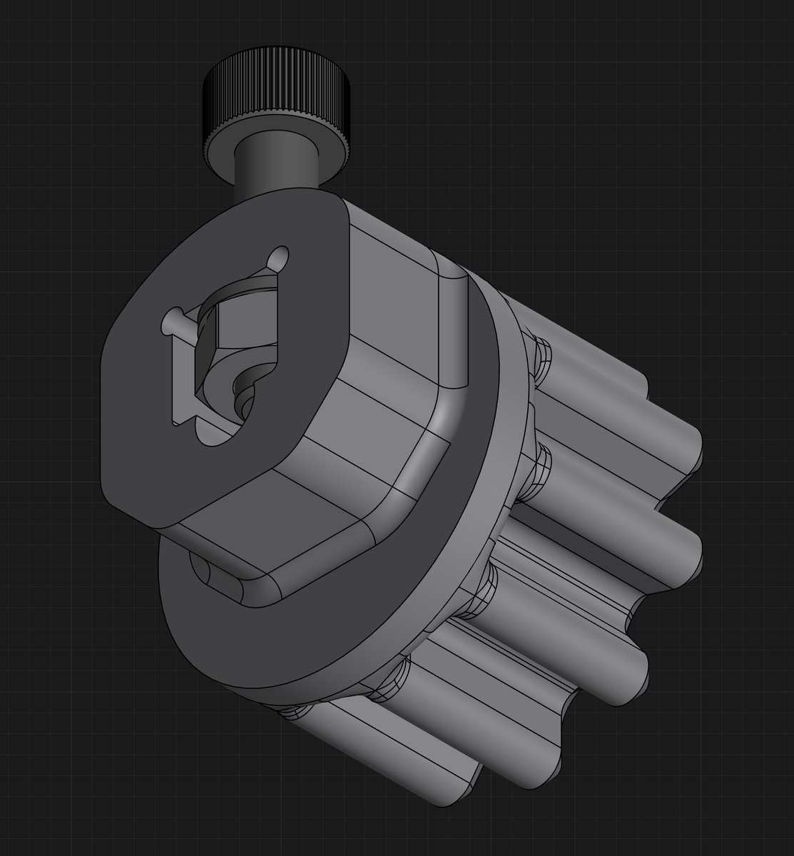 emm0sh's tweet image. taking away material can make your parts stronger (reduction in equivalent stress)
this motor coupler has a raceway cut through along the perimeter of the face that mates to the nut
counter-intuitively, this relieves stress by distributing load over a larger area
