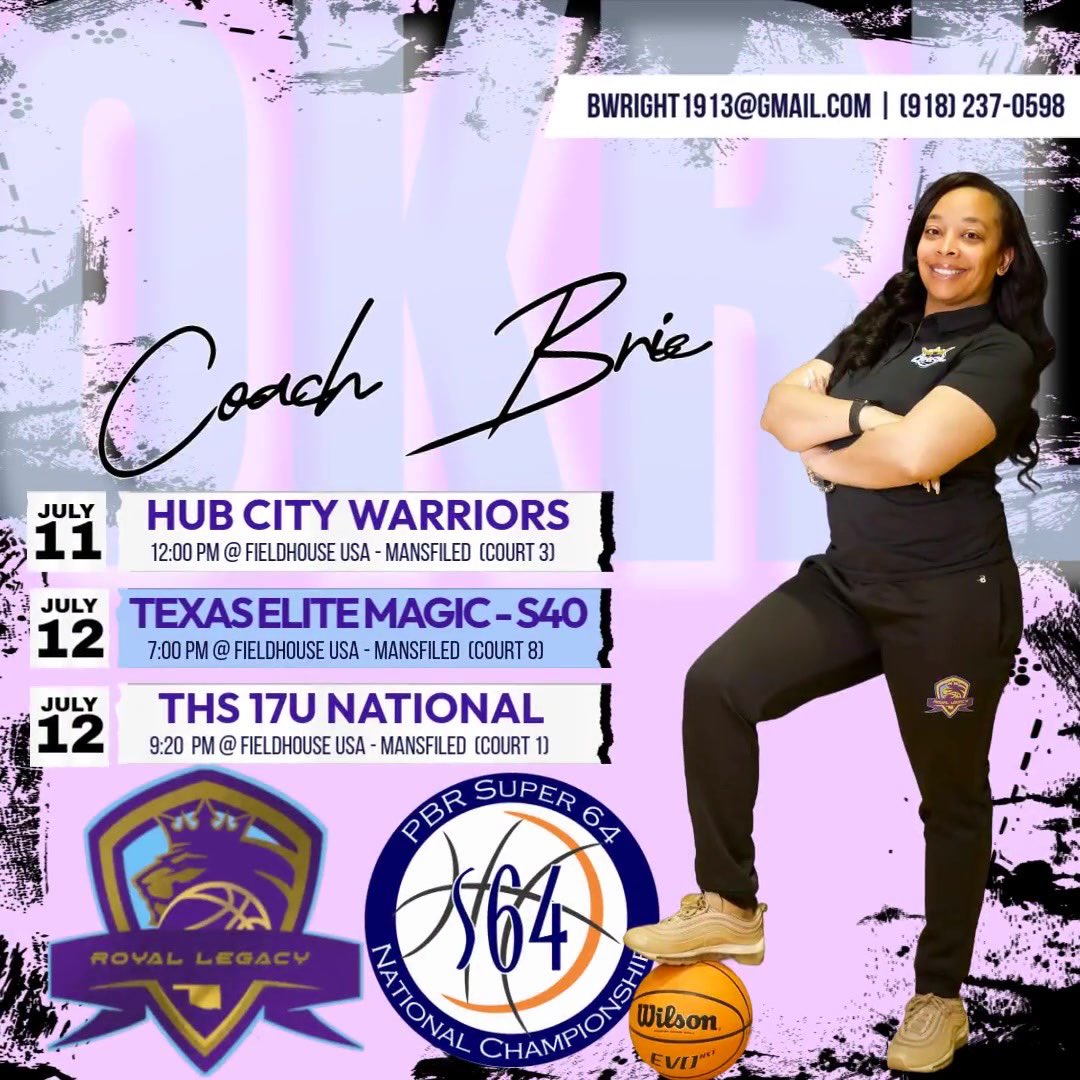 Coach Brie Wright (@missdst1913) on Twitter photo Hitting the road with my besties!!! Excited to be on the hardwood again!! We’re coming down to the wire, so let’s leave it all on the floor girls!!! <a href="/ok_royallegacy/">Oklahoma Royal Legacy Basketball Club</a> #WeWill #CoachB Hitting the road with my besties!!! Excited to be on the hardwood again!! We’re coming down to the wire, so let’s leave it all on the floor girls!!! <a href="/ok_royallegacy/">Oklahoma Royal Legacy Basketball Club</a> #WeWill #CoachB