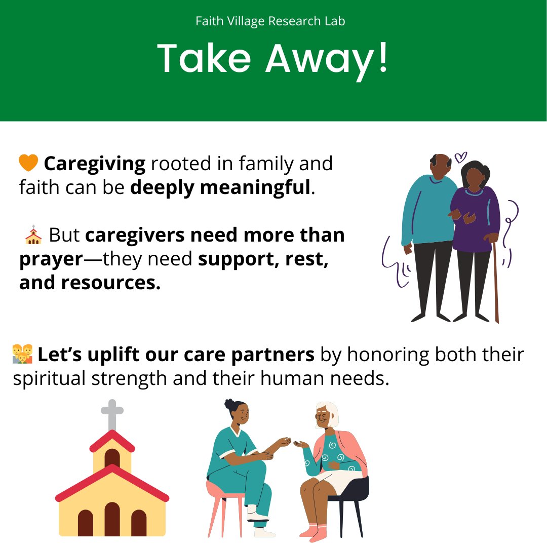 Faith Village Research (@village_faith) on Twitter photo 💛 Faith. Family. Caregiving. 💒
Dr. Fayron Epps,' <a href="/QOL4olderadults/">Fayron Epps PhD,RN,FAAN</a>, research shows family obligation boosts positive caregiving—but faith alone isn't enough.
Caregivers need rest, support & community too.
Let’s uplift those who give so much.
#FaithAndCaregiving 💛 Faith. Family. Caregiving. 💒
Dr. Fayron Epps,' <a href="/QOL4olderadults/">Fayron Epps PhD,RN,FAAN</a>, research shows family obligation boosts positive caregiving—but faith alone isn't enough.
Caregivers need rest, support & community too.
Let’s uplift those who give so much.
#FaithAndCaregiving