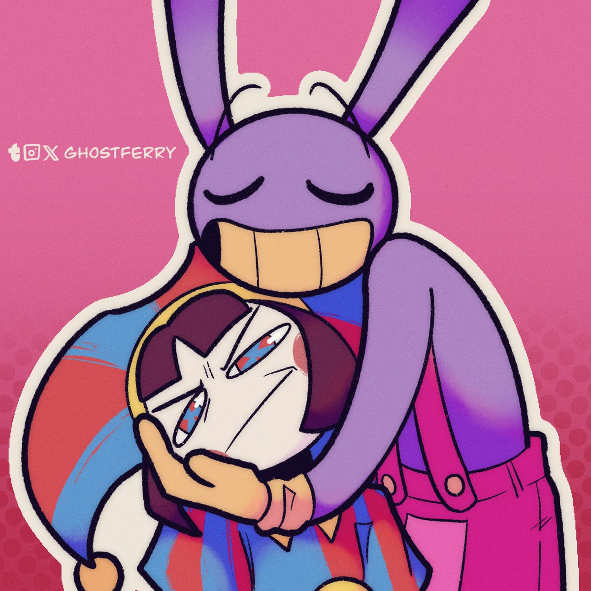 ghostferry_'s tweet image. Episode 5 got them acting like their besties lol #TheAmazingDigitalCricus #tadc