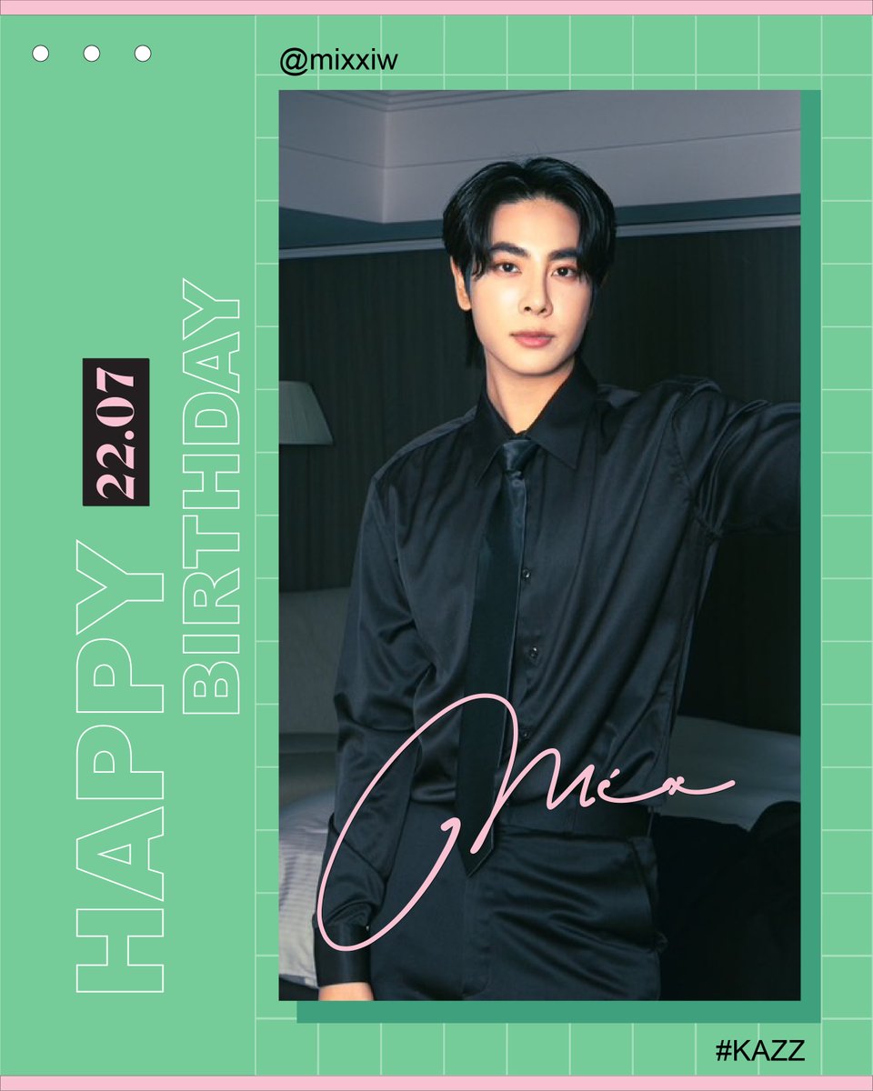 HAPPY BIRTHDAY TO MIX <a href="/wixxiws/">มซ ตัวจริงยิ้มหวาน ติดวีนทวิตเฉยๆ</a>  🎂

สุขสันต์วันเกิดนะคะน้องมิกซ์ วันเกิดปีนี้ขอให้มิกซ์มีความสุขมาก ๆ ได้ทำในสิ่งที่ตั้งใจไว้และประสบความสำเร็จ ได้ยิ้มและหัวเราะในทุก ๆ วันเลยนะคะ 💙

#KAZZMAGAZINE #mixxiw