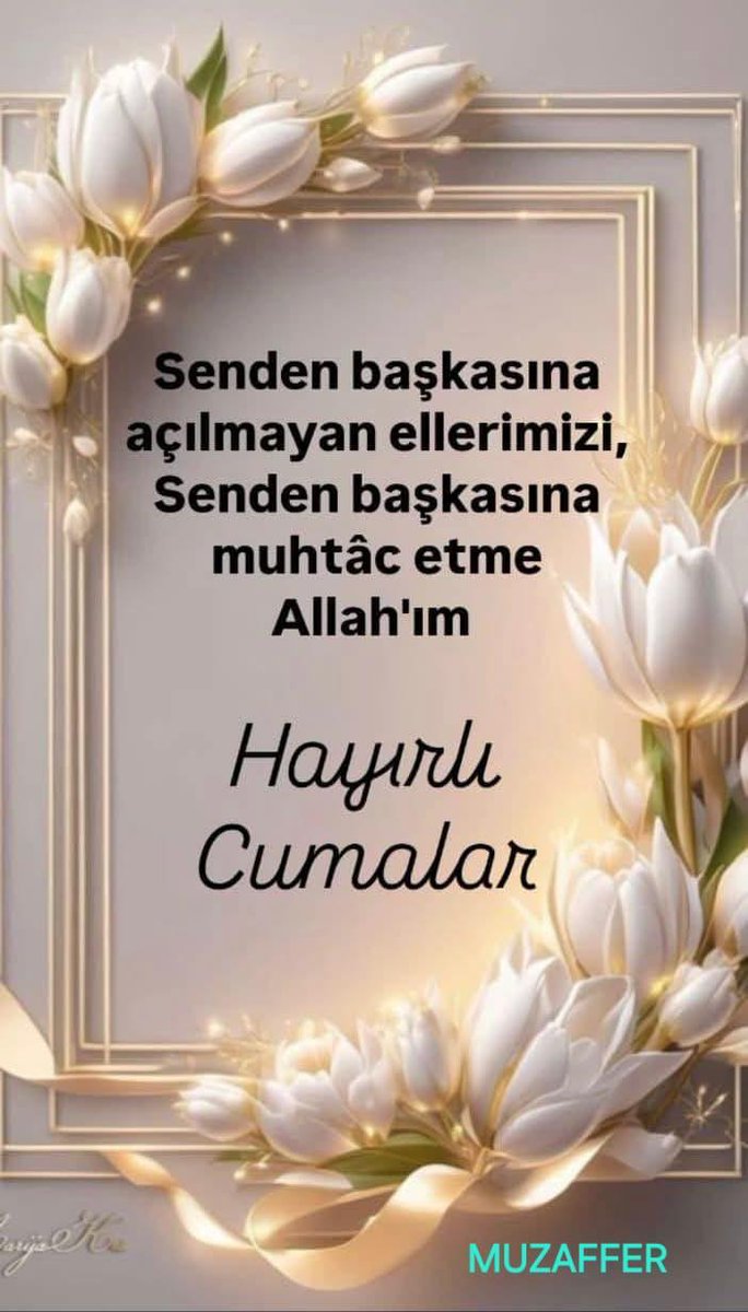 Selamün Aleyküm hayırlı sabahlar hayırlı Cumalar cümleten 🤲🇹🇷 
#HayırlıCumalar