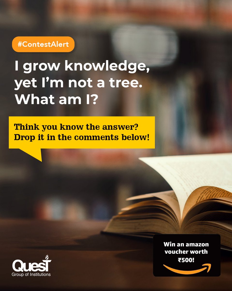 #ContestAlert  Think you can crack this riddle?

Comment your answer, tag 3 friends &amp; win!

✔️ Follow us on FB, IG and Twitter
✔️ Like and share
✔️ Use #QuestContest

🏆 Ends 16 July.

Lucky draw for valid entries!

#QuestChandigarh #Riddle #AnswerAndWin